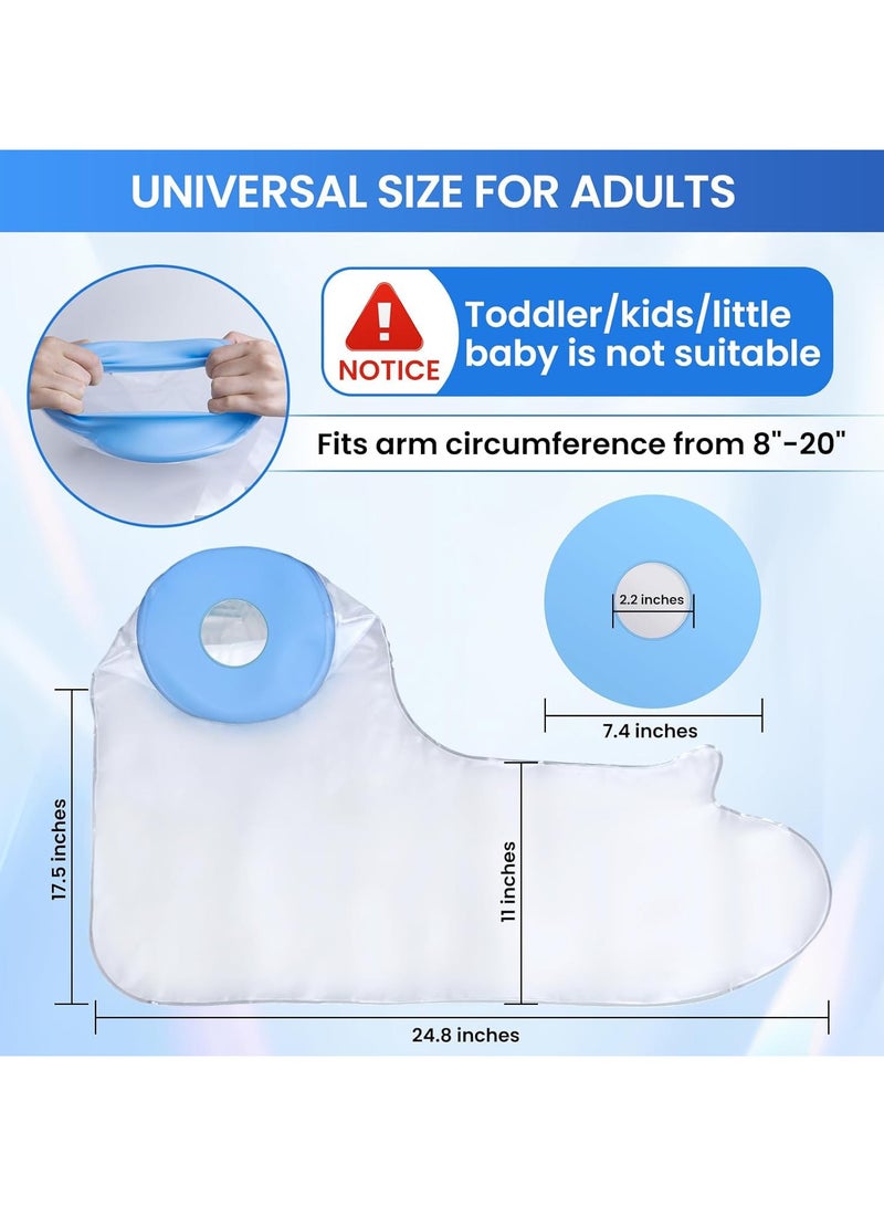 general Adult Long Arm Cast Cover for Shower - Waterproof Fracture Wound Protector Reusable Sealed Cast Bag for Bathing - Image 2